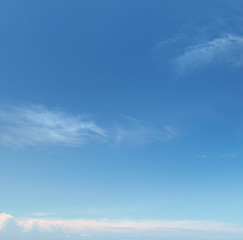 Obraz premium fluffy clouds in the blue sky