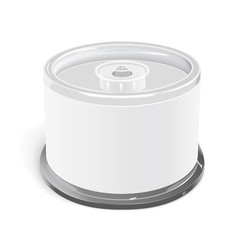 blank CD container