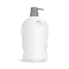blank body care bottle