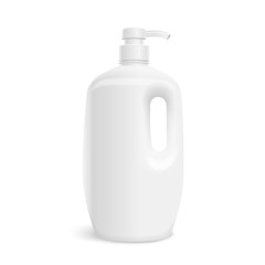 blank body care bottle