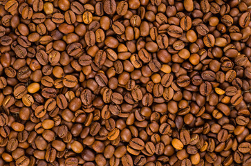 Coffee on grunge wooden background