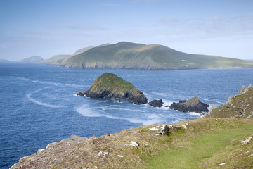 Fototapeta na wymiar Lure and Blasket Islands, Dingle Peninsula