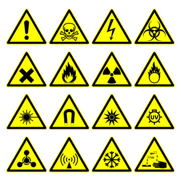 warning hazard signs