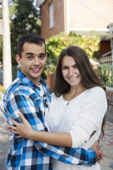 Obraz premium Young happy couple