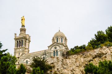 Fototapeta na wymiar Basilica Notre Dame de la Garde