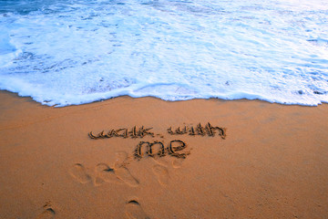Walk with me at the beach