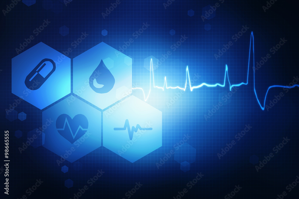 Wall mural medical abstract background