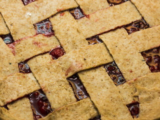 Berry Pie Before Baking Macro