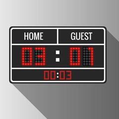 Fototapeta premium Sport vector scoreboard