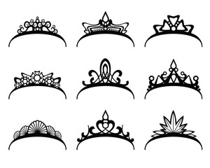 Vector tiaras set © K3Star