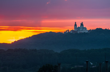 Obraz premium Krakow, Poland, camaldolese monastery during sunset