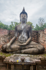 Ancient Buddha Statue at Sukhothai historical park,Thailand