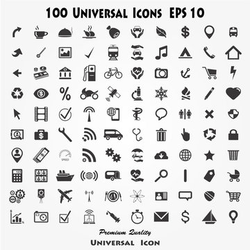 Set of 100 Quality icon