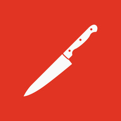 The knife icon. Chopper Knife symbol. Flat