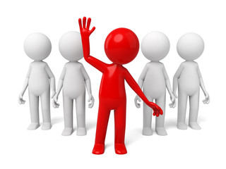 The 3D guy is a leader