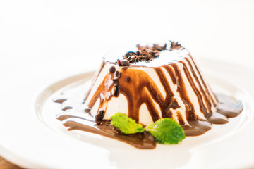 Chocolate panna cotta