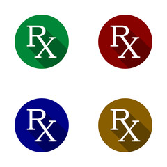 Medicine symbol Rx prescription