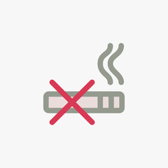 Smoke sign vector illustration