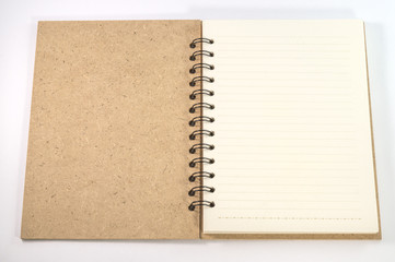 Blank empty notepad on white white background