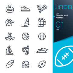 Lineo - Sports and Games line icons © sharpnose