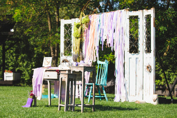 Decorated Table and Chairs