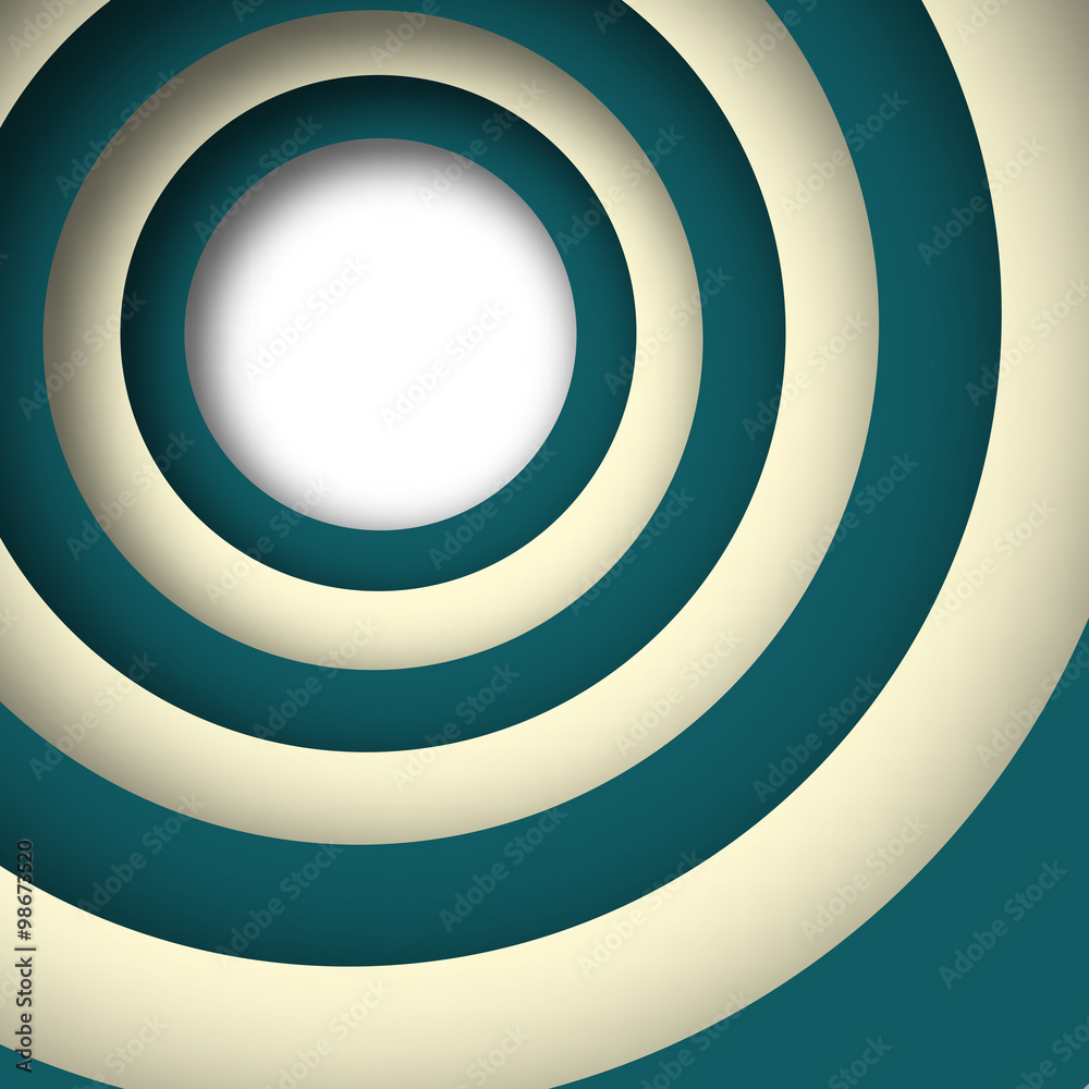 Fototapete Abstract background consisting of a circle with shadow.Vector