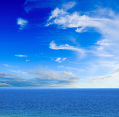 Ocean and blue sky