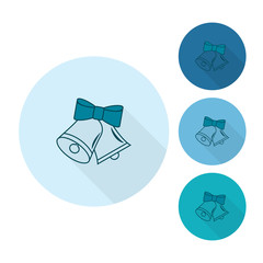 Christmas Bells. Monochrome color