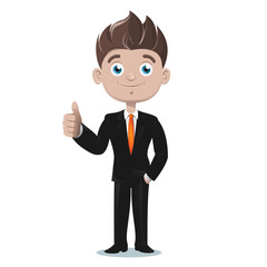 Cartoon Character Businessman