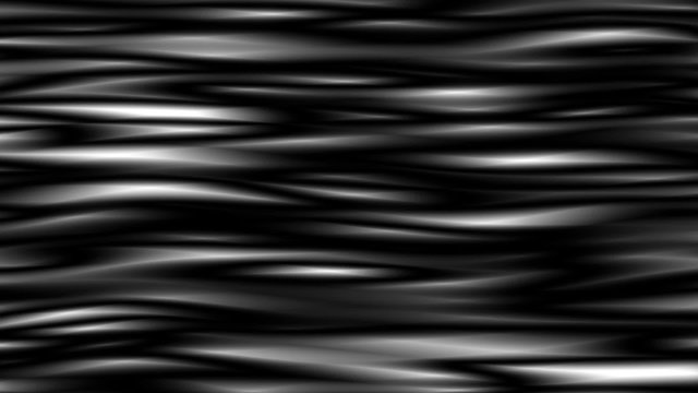 Dark Satin Background Loop. Wavy texture animation, blue satin aspect or black liquid wawes background.
