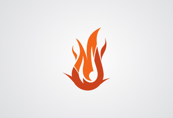 Fire logo Vector Illustration