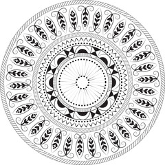 Mandala. Circular pattern.