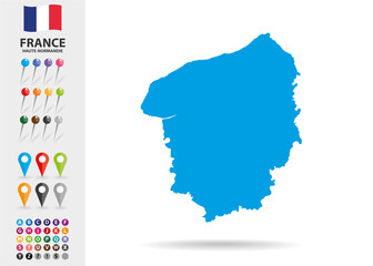 Obraz premium Region of Haute-Normandie in France Europe