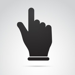 Pointer - human hand vector icon.