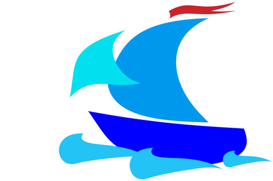 Sail boat logo