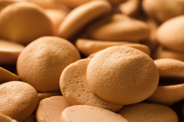 Pile of Round Biscuits
