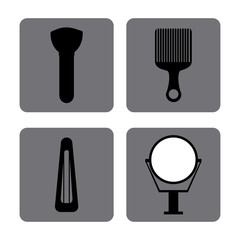 Hairdresser icons design 