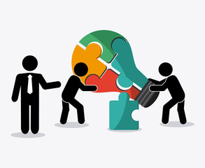 Teamwork icons design 