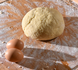 Freshly prepared dough