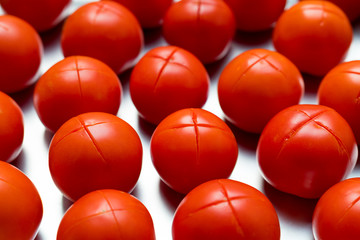 Red Tomatoes cut
