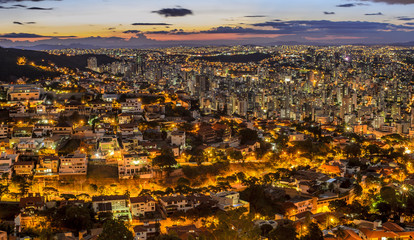 Belo Horizonte by night Brazil.