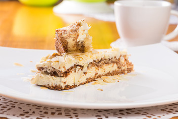 Slice of honey cake