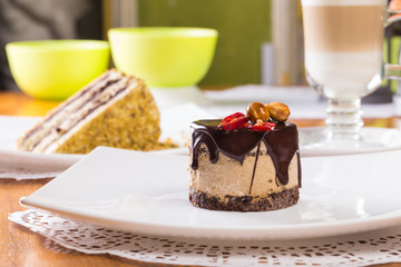 Chocolate mousse cake