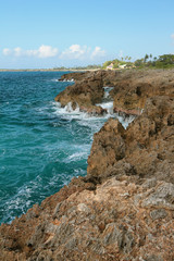 Southern coast of island of Haiti. La-Romana, Dominican republic