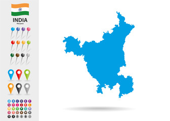 Obraz premium Indian State of Haryana