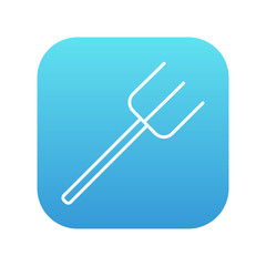 Pitchfork line icon.