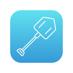 Shovel line icon.
