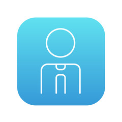 Businessman line icon.
