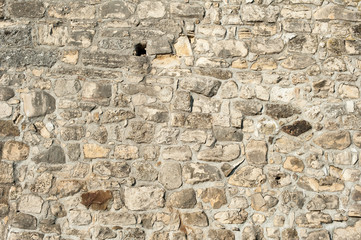 Stone Rock Wall / Texture of old rock wall for background