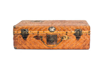 old bag on white background